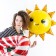 Foil ball 31 "Sun", figure