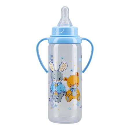 A bottle for feeding with handles, 250 ml, from 6 months., Mix color-6