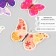 Butterflies cardboard "abstraction" set 12 pcs h = 4-10 cm