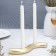 Summary "Waves" for two candles from gypsum, 25x6x3cm, gold