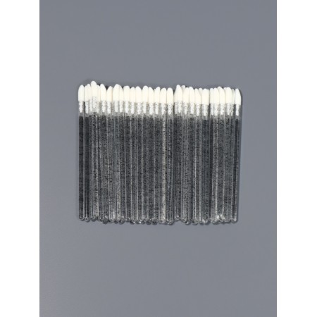 Applicators for lipstick and shine, set - 50 pcs, 9 cm, black color-2