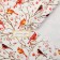 Glossy packaging paper "Birds on the branches", 50 x 70 cm, New Year