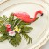 Panel interior polystone "Flamingo in exotic leaves" 18x2.2x23 cm