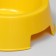 Double plastic bowl 29.5 x 16.5 x 5 cm, yellow mother
