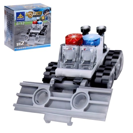 Block designer "Police transport", 10 types, mix-2