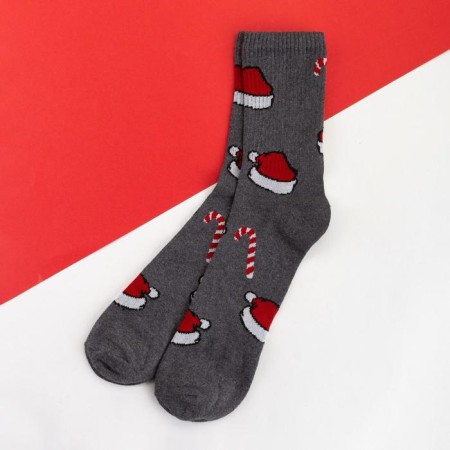 New Year's socks KAFTAN "New Year" size 41-44 (27-29 cm), color gray color-1