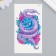 Tattoo on the body color "python with flowers. Watercolor" 10.5x6 cm