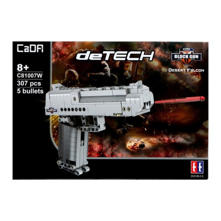 The designer techno "Pistol", 307 parts, 5 bullets, shoots-6