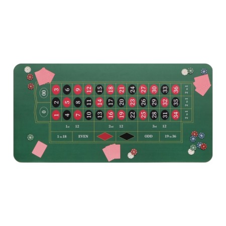Cloth for playing roulette, rubberized, 120 x 60 cm, thickness 3 mm-4