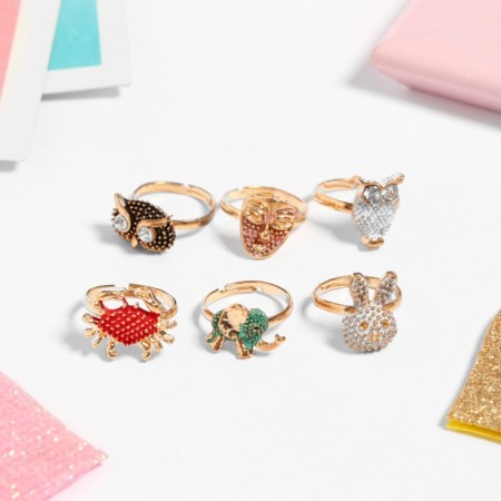 Children's Ring "Assorted" relief, shape mix, color, dimensionless