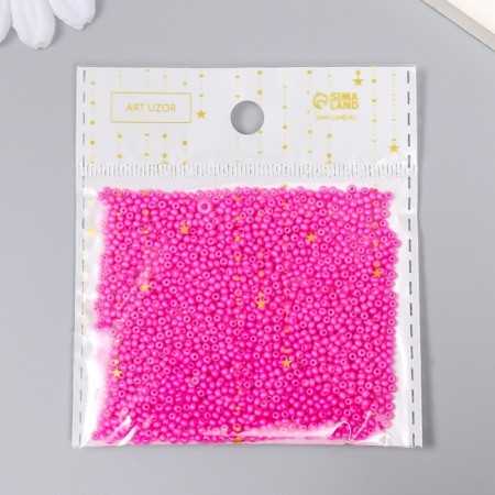 Glass beads 12/0 "neon-pink" 15 grams-2