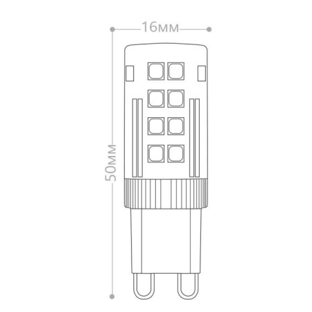 LED LED Feron, G9, 5 W, 175-265 V, white light-1