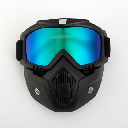 Mask glasses for motor vehicles, collapsible, chameleon glass, black-1