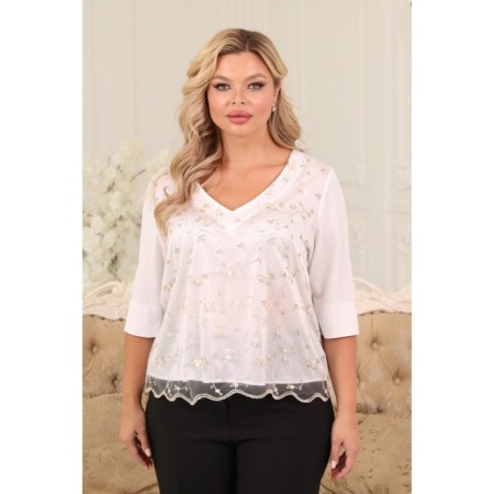 Female jumper, size 52, white color-9