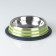 A bowl with a non -slip base with colored stripes, 230 ml, green