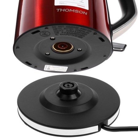 Electric kettle Thomson K30e-4001, metal, 1.7 l, 2000 watts, red-8