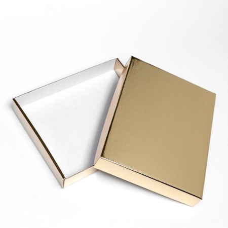 Box the team without printing a lid is, gold, no window, 26 x 21.5 x 4 cm-1