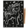 Engraving silver "Cute ponies" 18 × 24 cm