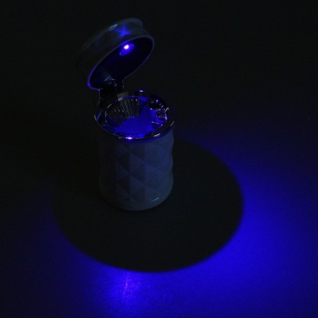 Ash for cars with backlight, white-3