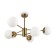 Suspended lamp 60W, 6he27, 40x79 cm, brass