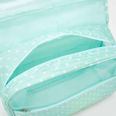 Mester-cosmetic bag on Velcro, with hook, mint color-3