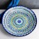 Largan Rishtan ceramics "Patterns", 42 cm, Blue Mix