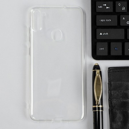 Ibox Crystal case for the Samsung Galaxy A11 phone, silicone, transparent