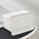 Storage basket with a lid "Loft", 5.3 l, white color
