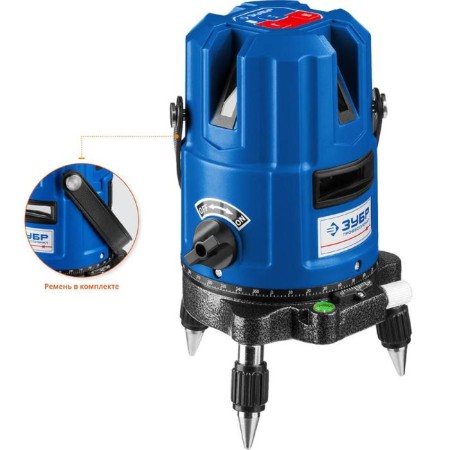 Laser level "bison" cross-55, 4 verts, 3 horizons. Lines, 20m/70m, ± 0.3 mm/m, in the case-2