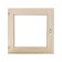 Window, 60 × 60cm, single -chamber double -glazed window, with a seal, from linden
