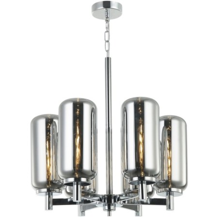 Suspended chandelier Stilform Bauers 6xe27 40w, size 60x60x71.5-150 cm, color chromium