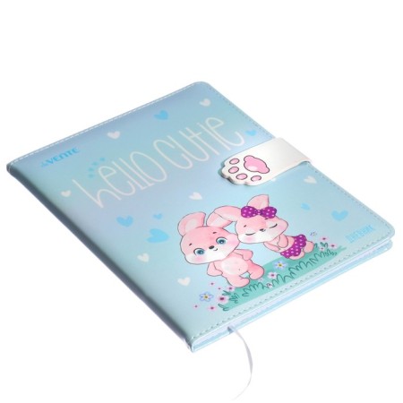 Universal Diary 1-11 class Hello Cutie. Rabbit, firm covering with foam rubber, artificial leather, liesse, block 80 g/m2-1