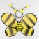 Carnival set "Bee", 2 items: rim, wings