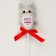 Soft toy in a bouquet "To someone very cute" cat on a stick