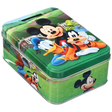 Piggy bank 14x10x5.8 cm, metal, Mickey Mouse-3