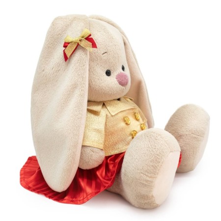 Soft toy "Bunny Mi", in a gold jacket, 18 cm-1
