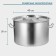 Hanna Knovell stainless steel pan with a lid, 35l, d = 40 cm, h = 26 cm, wall thickness 1 mm