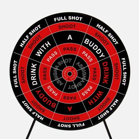 The game "Drunk darts", target D-20 cm, 4 piles, 4 darts, 41.5 x 19 x 20 cm-4