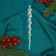 Christmas tree decoration "Tough icicle" 19x1 cm, transparent
