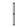 Terminus duo electric heated towel rail "Prof", 1600x114 mm, black matte