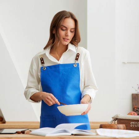 Apron Ethel Minimalist Design 60x70 cm, flex 61%, cotton 39% 500 g/m2