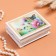 Casket "Butterfly and Flower", white, 8 × 10.5 cm, lacquer miniature