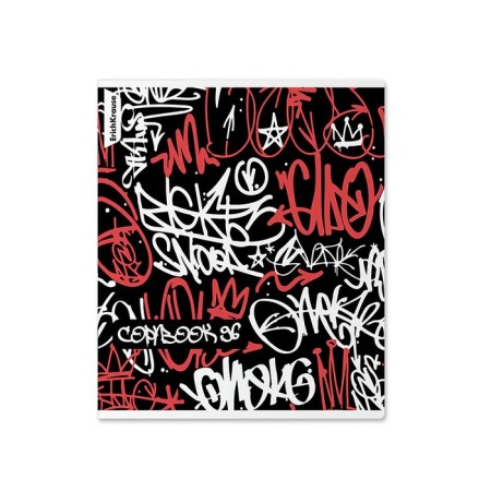 Notebook 96 sheets, cage, Erichkrause, Graffity mix-8