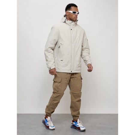 Male spring jacket, size 58, light gray color-2