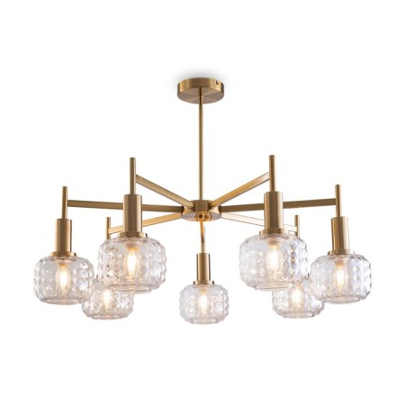 Ceiling lamp FREAA FR5366CL-07BS Fero, 800x800x550 mm, E14, 7x40W, brass color-4
