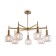 Ceiling lamp FREAA FR5366CL-07BS Fero, 800x800x550 mm, E14, 7x40W, brass color