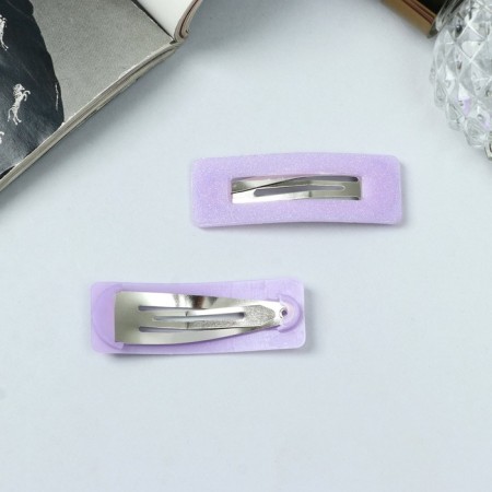 Invisibility for hair "Adeli" (set 2 pcs) Gloice straight, 5 cm, lilac-2
