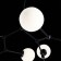 Suspended chandelier ST LUCE. SL1506.403.08. Chieti. 8x40 W, E14, 112x112 cm, black color