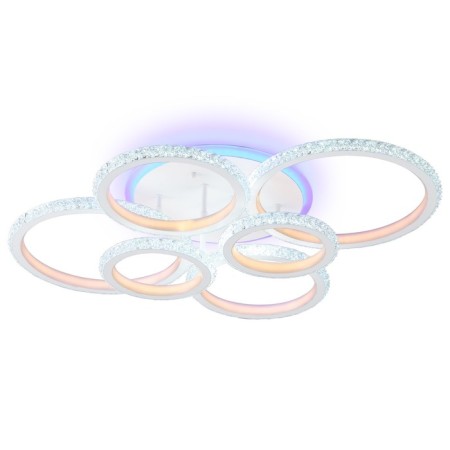 LED ceiling LED with RGB backlight and Ambrella Light, Original, FA9528, 6XLED, 160 W, 12000LUM, 3000, 6400K, white color