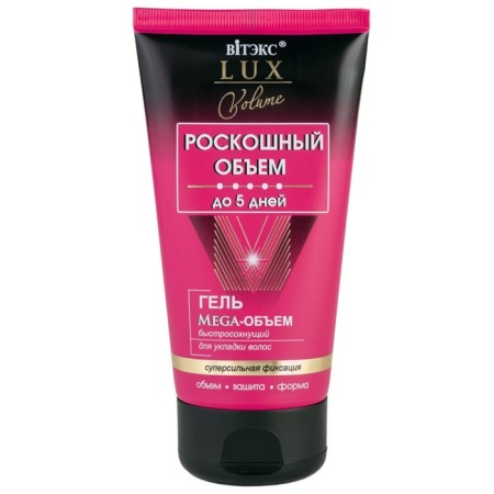 MEGA-exhibition gel for hair styling, quickly dry, 150 ml